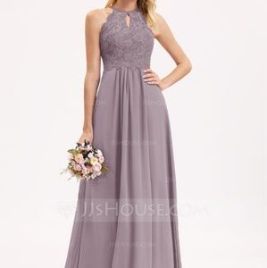 JJs House Bridesmaid Dress, Size 8, Dusk Color